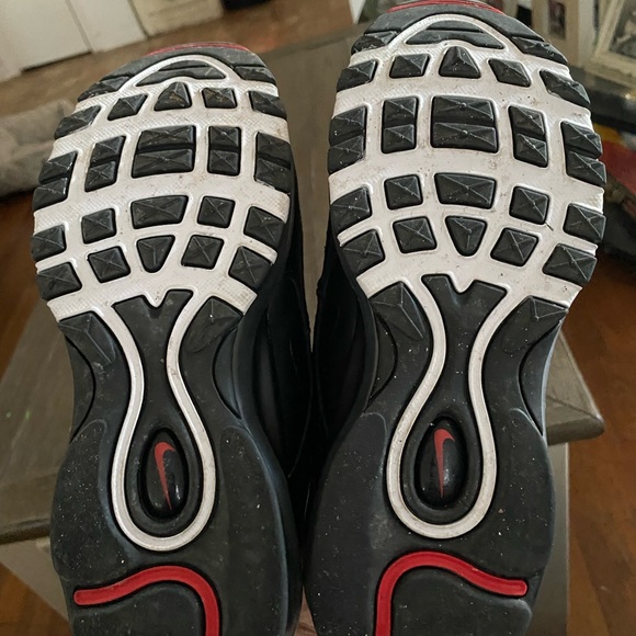 Nike Big kids air max 97 Black/Sport red edition - Picture 4 of 5